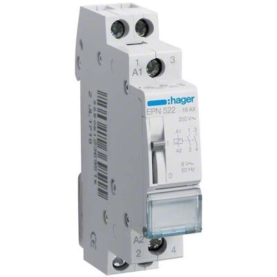 Hager HAG EPN522 2S 16A 8V Fernschalter, Relais Hager HAG EPN522 2S 16A 8V Fernschalter, Relais