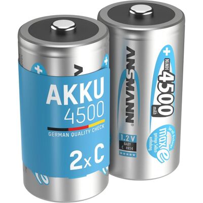 Ansmann Baby C (2 Stk., C, 4500 mAh), Batterien + Akkus Ansmann Baby C (2 Stk., C, 4500 mAh), Batterien + Akkus