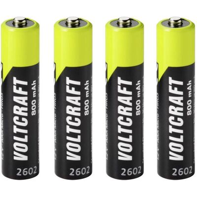 Voltcraft Micro (AAA)-Akku NiMH 800 mAh 1.2 V Ready to use 4 St. (4 Stk., AAA, 800 mAh), Batterien + Akkus Voltcraft Micro (AAA)-Akku NiMH 800 mAh 1.2 V Ready to use 4 St. (4 Stk., AAA, 800 mAh), Batterien + Akkus