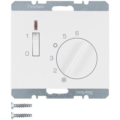 Berker Raumtemperaturregler 24 V 20317109, Thermostat, Weiss Berker Raumtemperaturregler 24 V 20317109, Thermostat, Weiss