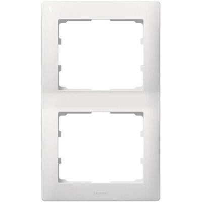 Legrand, Zubehör Schalterprogramm, Galea Rahmen 2fach 771006 ultraweiss senkrecht Legrand, Zubehör Schalterprogramm, Galea Rahmen 2fach 771006 ultraweiss senkrecht