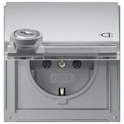 Gira, Steckdose, 446765 SCHUKO KD Schloss sortiert + Gira, Steckdose, 446765 SCHUKO KD Schloss sortiert +