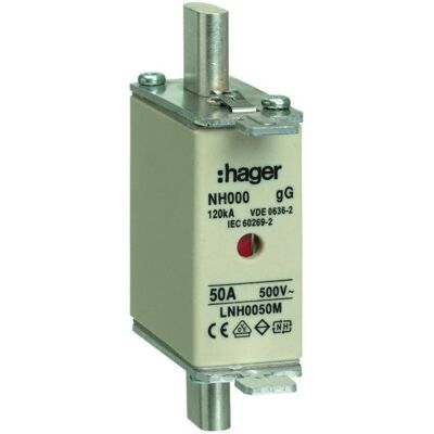 Hager, Sicherung, LNH0050M (50 A) Hager, Sicherung, LNH0050M (50 A)