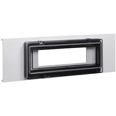 Hager, Leitungsführung Zubehör, TEH R93497035 Blende Automateneinbaueinheit 9f Klarsichttür Stahl BRS OT 120mm l Hager, Leitungsführung Zubehör, TEH R93497035 Blende Automateneinbaueinheit 9f Klarsichttür Stahl BRS OT 120mm l