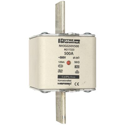 Mersen, Sicherung, NH-Sicherungseinsatz (500 A) Mersen, Sicherung, NH-Sicherungseinsatz (500 A)