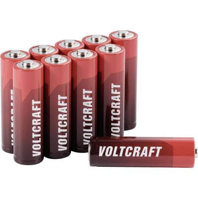 Voltcraft Industrial LR6 Mignon (AA)-Batterie Alkali-Mangan 3000 mAh 1.5 V 10 St (10 Stk., AA, 3000 mAh), Batterien + Akkus Voltcraft Industrial LR6 Mignon (AA)-Batterie Alkali-Mangan 3000 mAh 1.5 V 10 St (10 Stk., AA, 3000 mAh), Batterien + Akkus