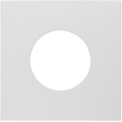Berker, Zubehör Schalterprogramm, Zentralstück für Drucktaster und Lichtsignal E10 S.1/B.3/B.7 polarweiss, matt Berker, Zubehör Schalterprogramm, Zentralstück für Drucktaster und Lichtsignal E10 S.1/B.3/B.7 polarweiss, matt