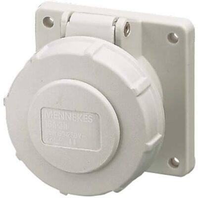 Mennekes, Steckdose, MEN 2289A Anbausteckdose TA 3pol.16A Mennekes, Steckdose, MEN 2289A Anbausteckdose TA 3pol.16A