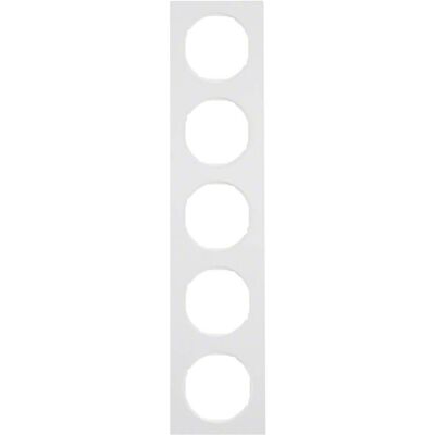 Berker, Zubehör Schalterprogramm, Ramka penkiskart baltas R.3 (10152289) Berker, Zubehör Schalterprogramm, Ramka penkiskart baltas R.3 (10152289)