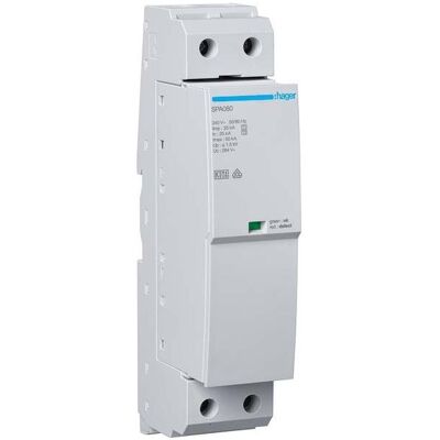 Hager SPA180 - Überspannungsschutz T1+T2 1P Hager SPA180 - Überspannungsschutz T1+T2 1P