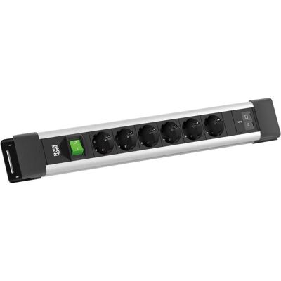 Bachmann, Steckdosenleiste, CONNECTUS 6xCEE7/3 1xSchalter (6x, CEE 7/3, Typ 13, 2 m) Bachmann, Steckdosenleiste, CONNECTUS 6xCEE7/3 1xSchalter (6x, CEE 7/3, Typ 13, 2 m)