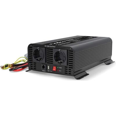 Nedis, Spannungswandler, Power Inverter Reine Sinus-Wellen - Eingangsspannung: 24 V DC - Geräteausgangsanschluss: Type Nedis, Spannungswandler, Power Inverter Reine Sinus-Wellen - Eingangsspannung: 24 V DC - Geräteausgangsanschluss: Type