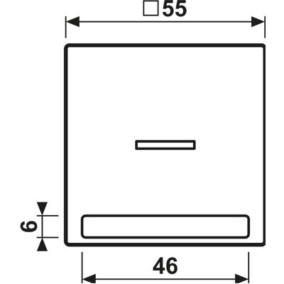 JUNG Kontrollwippe Schalter A alu glz A590BFNAKO5AL, Schalter + Taster, Silber JUNG Kontrollwippe Schalter A alu glz A590BFNAKO5AL, Schalter + Taster, Silber
