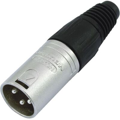 Neutrik Kabelstecker XLR vernickelt 3-polig, Audio Stecker, Silber Neutrik Kabelstecker XLR vernickelt 3-polig, Audio Stecker, Silber