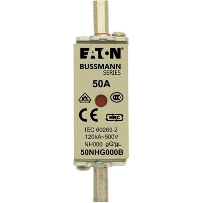 Eaton, Sicherung, NH FUSE 50AMP 500V S Sicherungseinsatz, Niederspannung, 50 A, NHFUSE50AMP500V (50 A) Eaton, Sicherung, NH FUSE 50AMP 500V S Sicherungseinsatz, Niederspannung, 50 A, NHFUSE50AMP500V (50 A)
