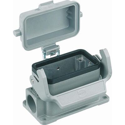 Harting Sockelgehäuse, Elektronikkabel + Stecker, Grau Harting Sockelgehäuse, Elektronikkabel + Stecker, Grau