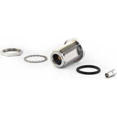 Varia N-Einbaubuchse für 1.13 Kabel, Crimp Version, Elektronikkabel + Stecker Varia N-Einbaubuchse für 1.13 Kabel, Crimp Version, Elektronikkabel + Stecker