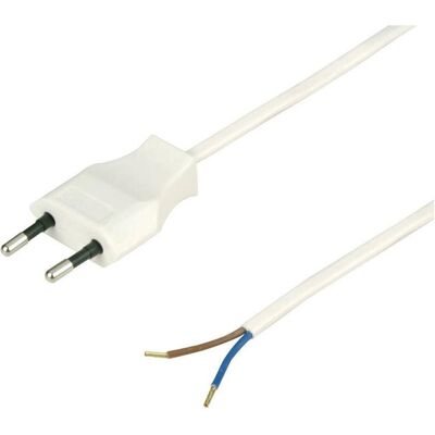 REV 0505624555 Strom Anschlusskabel Weiss 2 m (2 m), Stromkabel, Weiss REV 0505624555 Strom Anschlusskabel Weiss 2 m (2 m), Stromkabel, Weiss