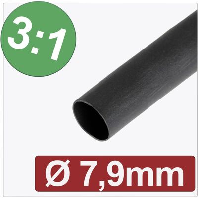 Quadrios, Schrumpfschlauch, 24CA287 Schrumpfschlauch mit Kleber Schwarz 7.90 mm 2.63 mm Schrumpfrat Quadrios, Schrumpfschlauch, 24CA287 Schrumpfschlauch mit Kleber Schwarz 7.90 mm 2.63 mm Schrumpfrat