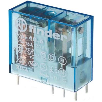Finder Relais Serie 40.61 12VDC 16A, Relais Finder Relais Serie 40.61 12VDC 16A, Relais