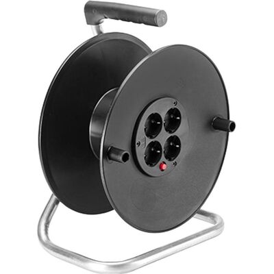 Bachmann, Kabelrolle, Kabeltrommel 4-fach leer ohne Kabel Kunststoff Bachmann, Kabelrolle, Kabeltrommel 4-fach leer ohne Kabel Kunststoff