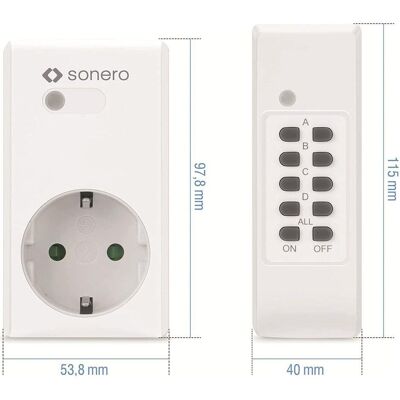 Sonero S-RCS204 Steckdosenleiste - Indoor Sonero S-RCS204 Steckdosenleiste - Indoor