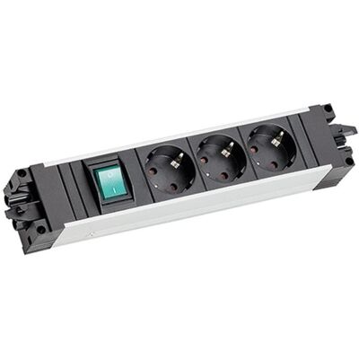 Bachmann Modell 906.18803 Steckdosenleiste mit grünem Lichtschalter - Steckdosenleiste Bachmann Modell 906.18803 Steckdosenleiste mit grünem Lichtschalter - Steckdosenleiste