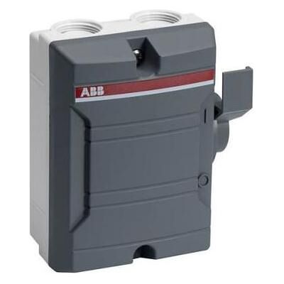 ABB, Systemstromversorgung, Trennschalter 2P 25A Grau IP54, IP65 7,5kW 690 ABB, Systemstromversorgung, Trennschalter 2P 25A Grau IP54, IP65 7,5kW 690