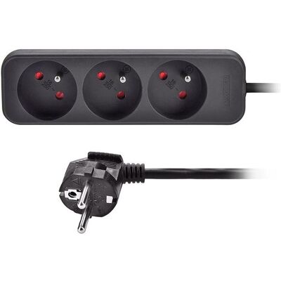 Olight, Verlängerungskabel, Solight extension cord, 3 sockets, black, 3m (3 m) Olight, Verlängerungskabel, Solight extension cord, 3 sockets, black, 3m (3 m)