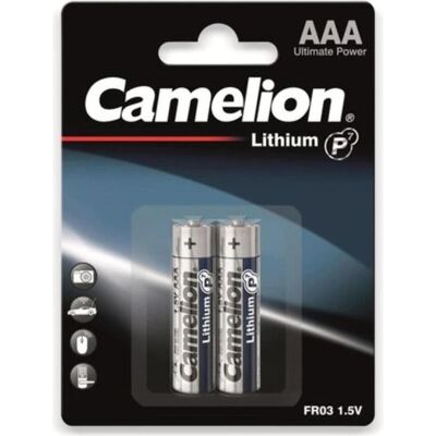 Camelion 19000203 - Batterien Lithium P7 AAA / FR03, 2 Stück, Kapazität 1100 mAh, leistungsstarke Ei (2 Stk., AAA, 1100 mAh), Batterien + Akkus Camelion 19000203 - Batterien Lithium P7 AAA / FR03, 2 Stück, Kapazität 1100 mAh, leistungsstarke Ei (2 Stk., AAA, 1100 mAh), Batterien + Akkus