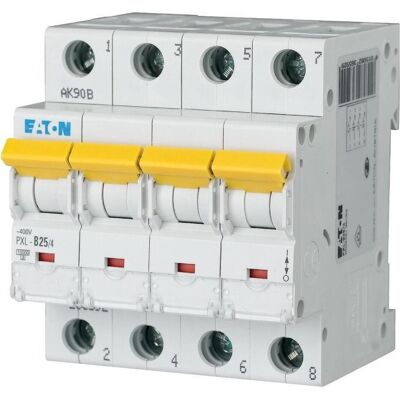 Eaton PXL-C25/4 - Leitungsschutzschalter, 4p, 25A, C-Char Eaton PXL-C25/4 - Leitungsschutzschalter, 4p, 25A, C-Char