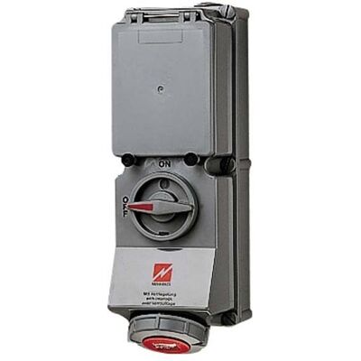 Mennekes, Steckdose, MEN 7296 63A5P 6H400V Wanddose DUO IP67 Mennekes, Steckdose, MEN 7296 63A5P 6H400V Wanddose DUO IP67