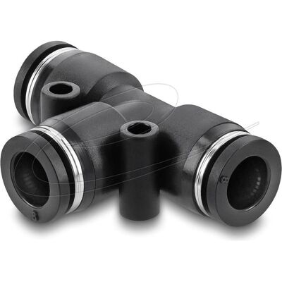 Delock Pneumatik Steckverbinder 8 mm mit zwei Befestigungslö, Elektronikkabel + Stecker, Schwarz Delock Pneumatik Steckverbinder 8 mm mit zwei Befestigungslö, Elektronikkabel + Stecker, Schwarz