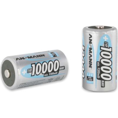 Ansmann Batterie D - NiMH - (wiederaufladbar) (1 Stk., D, 10000 mAh), Batterien + Akkus Ansmann Batterie D - NiMH - (wiederaufladbar) (1 Stk., D, 10000 mAh), Batterien + Akkus
