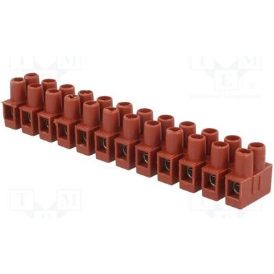 BM Group Steckverbinder: Klemmleiste 250V mit Kabelschutz vernickelt, Elektronikkabel + Stecker, Braun BM Group Steckverbinder: Klemmleiste 250V mit Kabelschutz vernickelt, Elektronikkabel + Stecker, Braun