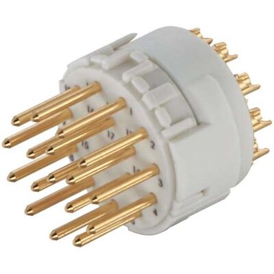 Harting Kontakteinsatz-Stifte, Elektronikkabel + Stecker, Weiss Harting Kontakteinsatz-Stifte, Elektronikkabel + Stecker, Weiss