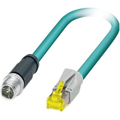 Phoenix Contact 1407474 - RJ-45 - M12 - 10 m - Blau, Elektronikkabel + Stecker, Blau Phoenix Contact 1407474 - RJ-45 - M12 - 10 m - Blau, Elektronikkabel + Stecker, Blau