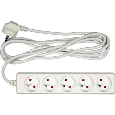 Toya, Verlängerungskabel, Elektrisches Verlängerungskabel mit Erdung, 5 Steckdosen, 3 m, 72506 (3 m, CEE 7/3) Toya, Verlängerungskabel, Elektrisches Verlängerungskabel mit Erdung, 5 Steckdosen, 3 m, 72506 (3 m, CEE 7/3)