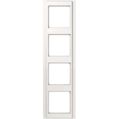 JUNG - A584WW - Alpine White - 4-Gang - Switch Frame JUNG - A584WW - Alpine White - 4-Gang - Switch Frame
