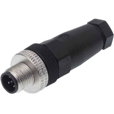 Belden Kabelstecker M12 5pol M12 Pole 5, Elektronikkabel + Stecker, Schwarz Belden Kabelstecker M12 5pol M12 Pole 5, Elektronikkabel + Stecker, Schwarz