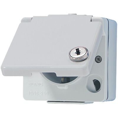 Jung 620WSL Schuko Steckdose mit Sicherheitsschloss Jung 620WSL Schuko Steckdose mit Sicherheitsschloss
