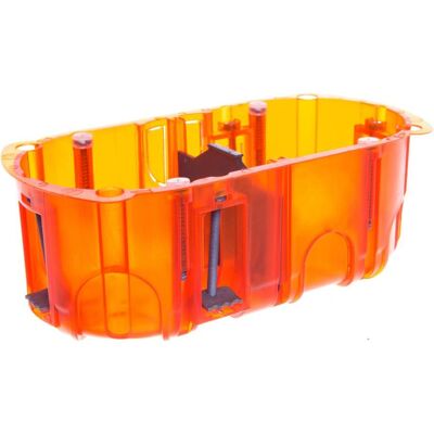 Legrand, Abzweigdose, Batibox Doppel-Unterputzdose 67mm 142 x 50mm orange (080122) Legrand, Abzweigdose, Batibox Doppel-Unterputzdose 67mm 142 x 50mm orange (080122)