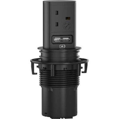 Bachmann, Steckdosenleiste, ELEVATOR 1xUK 1xUSB Charger Line 2.0m UK 13A mounted (1x, BS 1363, USB-A, 2 m) Bachmann, Steckdosenleiste, ELEVATOR 1xUK 1xUSB Charger Line 2.0m UK 13A mounted (1x, BS 1363, USB-A, 2 m)