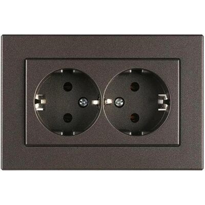 Vila, Steckdose, Socket Double Flush Earth-D Ant Xp Vila, Steckdose, Socket Double Flush Earth-D Ant Xp