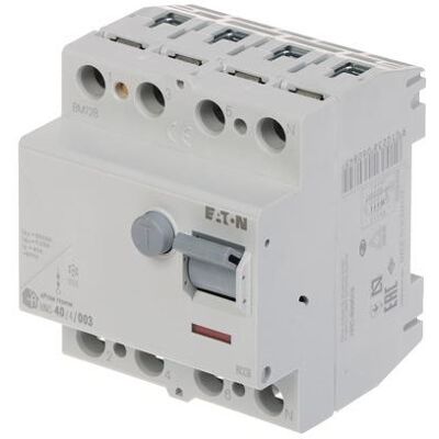 Eaton 4P Fehlerstromschutzschalter - Sicherheitseinrichtung Eaton 4P Fehlerstromschutzschalter - Sicherheitseinrichtung