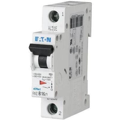 Eaton 1P 20A Leitungsschutzschalter - Typ B, DIN-Schiene Eaton 1P 20A Leitungsschutzschalter - Typ B, DIN-Schiene