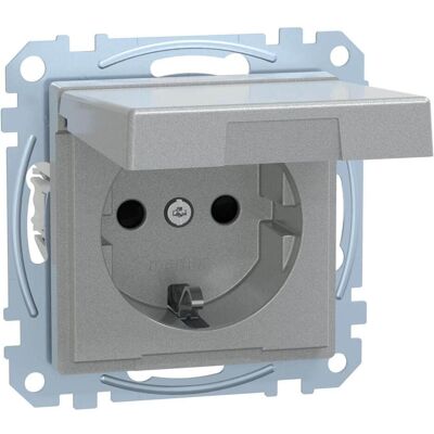 Merten, Steckdose, MEG2314-0460. Buchsen-Typ: CEE 7/3, Unterstützte Stecker-Typen: CEE 7/4. Produktfarbe: Aluminium, M Merten, Steckdose, MEG2314-0460. Buchsen-Typ: CEE 7/3, Unterstützte Stecker-Typen: CEE 7/4. Produktfarbe: Aluminium, M