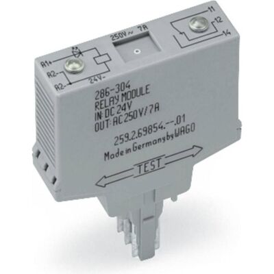 Wago Steckrelais 24 V/DC 7 A 1 Wechsler 286-304 1 St. (286-304), Relais Wago Steckrelais 24 V/DC 7 A 1 Wechsler 286-304 1 St. (286-304), Relais