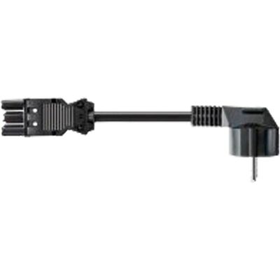 Bachmann Gerätezuleitung CEE7/7 GST18 1m (1 m), Stromkabel, Schwarz Bachmann Gerätezuleitung CEE7/7 GST18 1m (1 m), Stromkabel, Schwarz