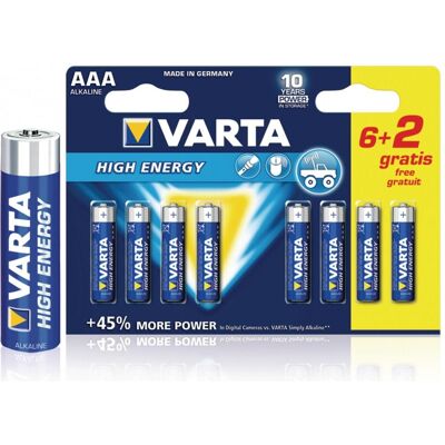 Varta LR6 AAA 1,5V Hochleistungsbatterien - Batterien Varta LR6 AAA 1,5V Hochleistungsbatterien - Batterien